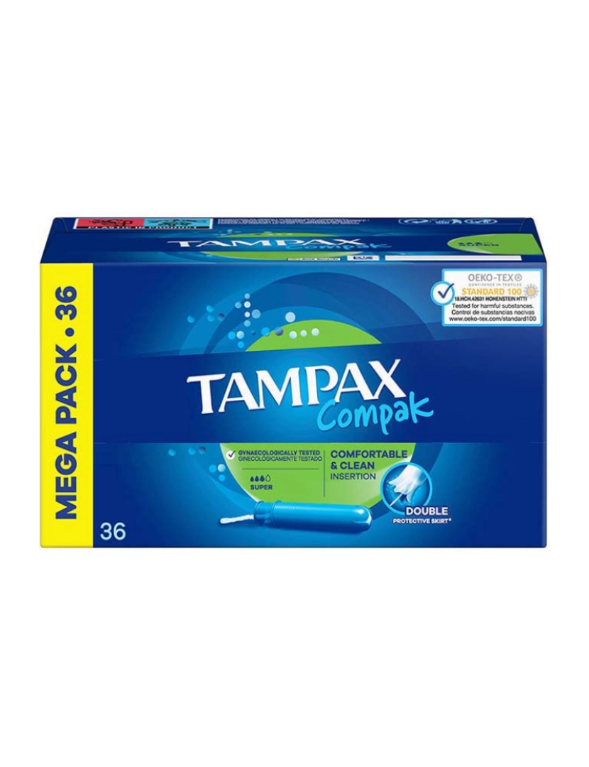 Tampax - Tampões Tampax Compak Super 36 U