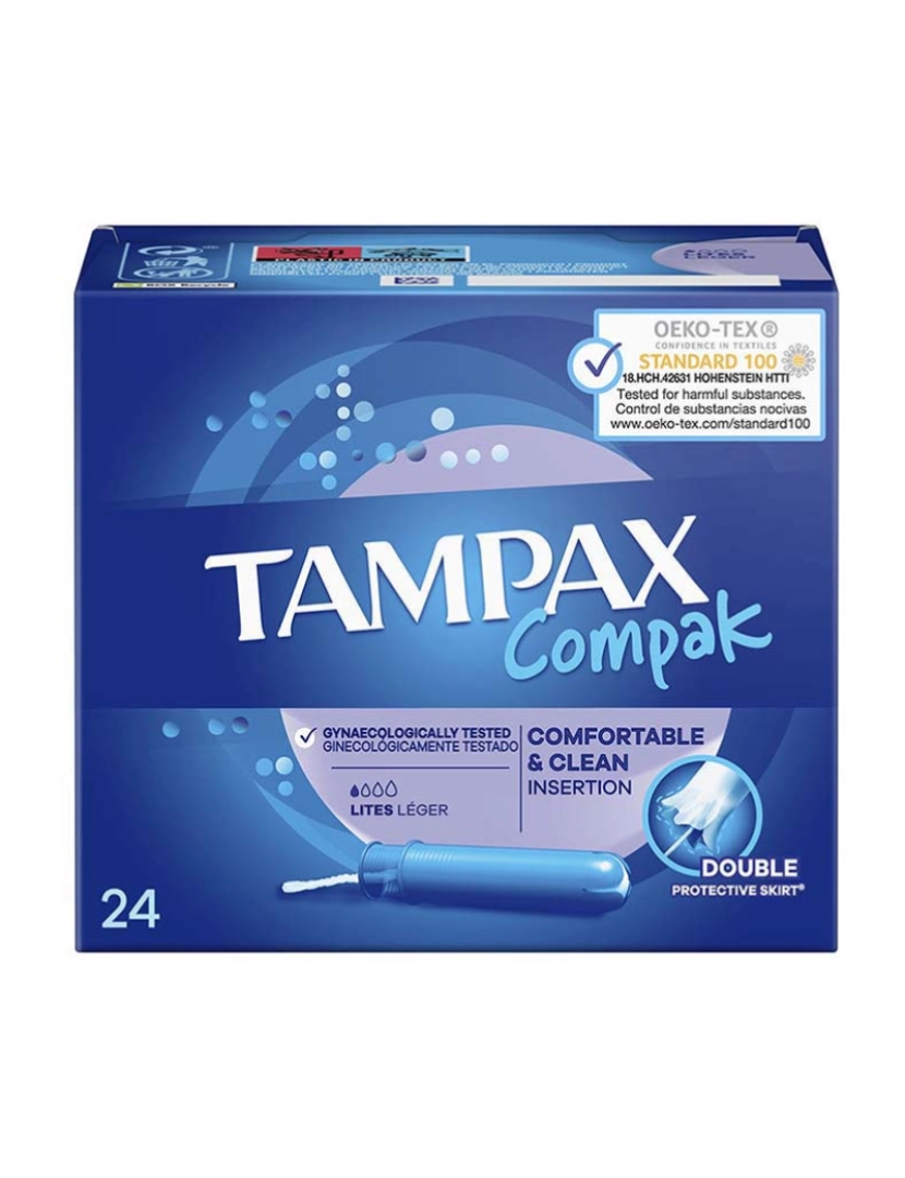 Tampax - Tampões Lites Tampax Compak 24 U