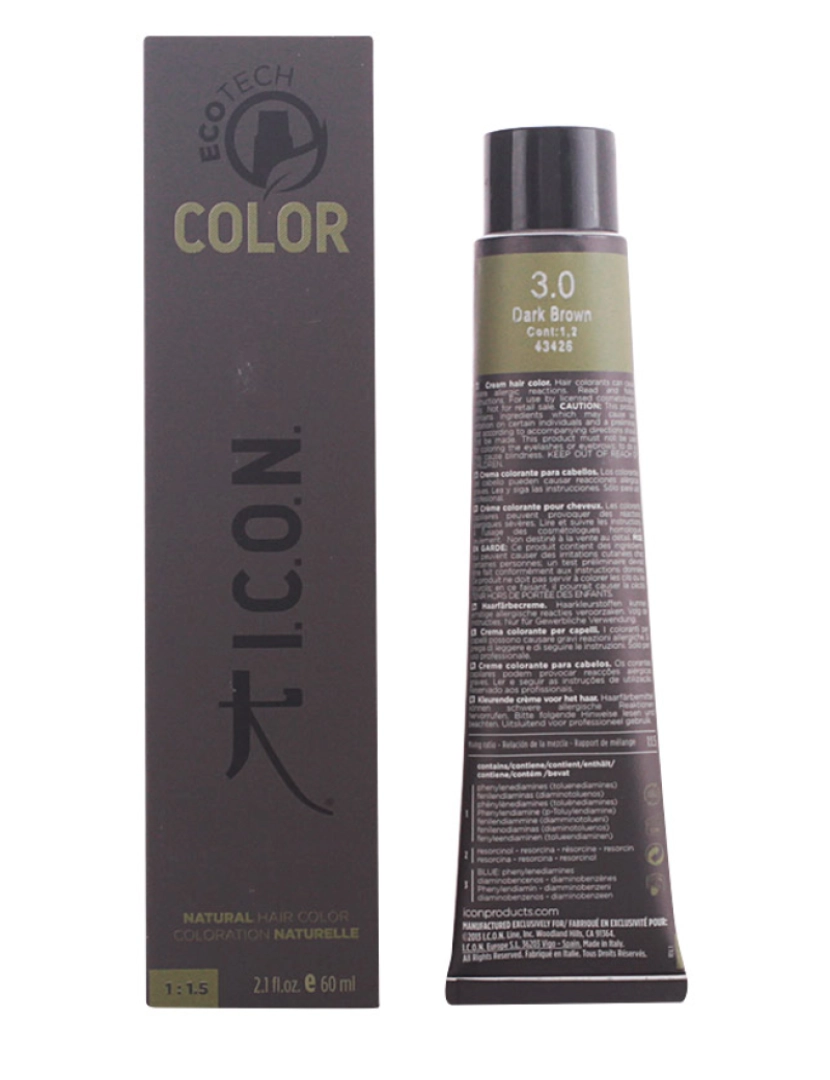 I.C.O.N. - Ecotech Color Natural Color #3.0 Dark Brown 60 ml