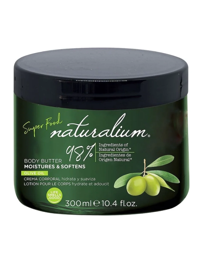 Naturalium - Manteiga Corporal Super Food Olive Oil 300 Ml