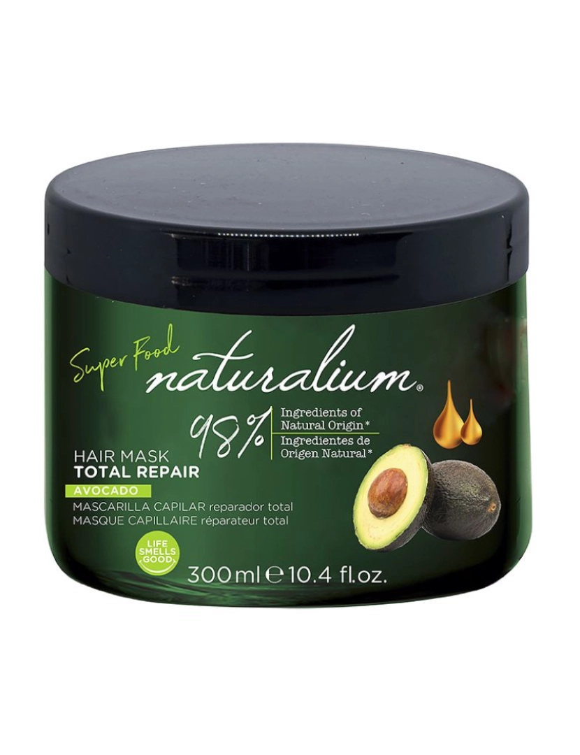 imagem de Super Food Avocado Total Repair Hair Mask  Naturalium 300 ml1