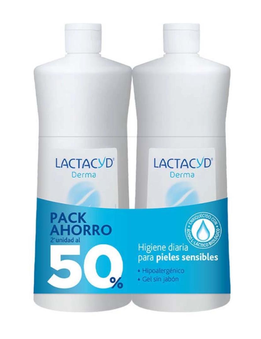 Lactacyd - LACTACYD DERMA gel de baño 2 x 1000 ml