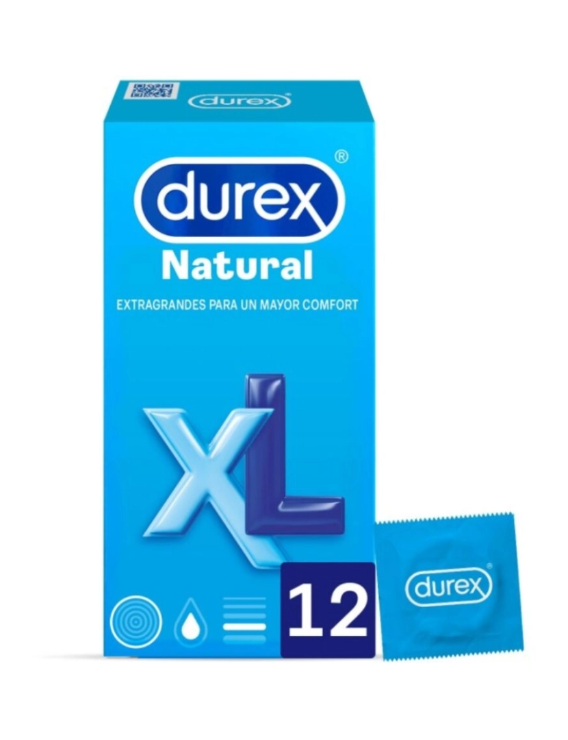 BB - Preservativos Durex Natural (Tamanho XL) (12 uds)