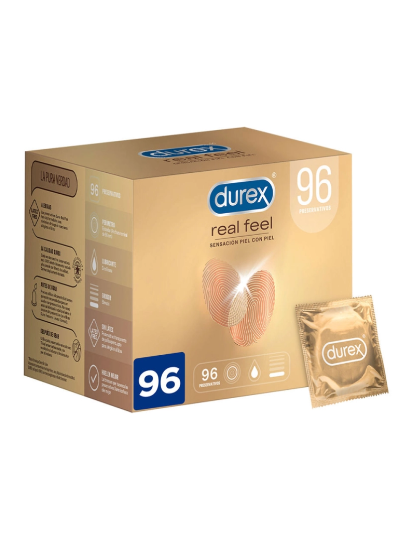 Durex - Preservativos Pele A Pele Real Feel 96 Unidades ds