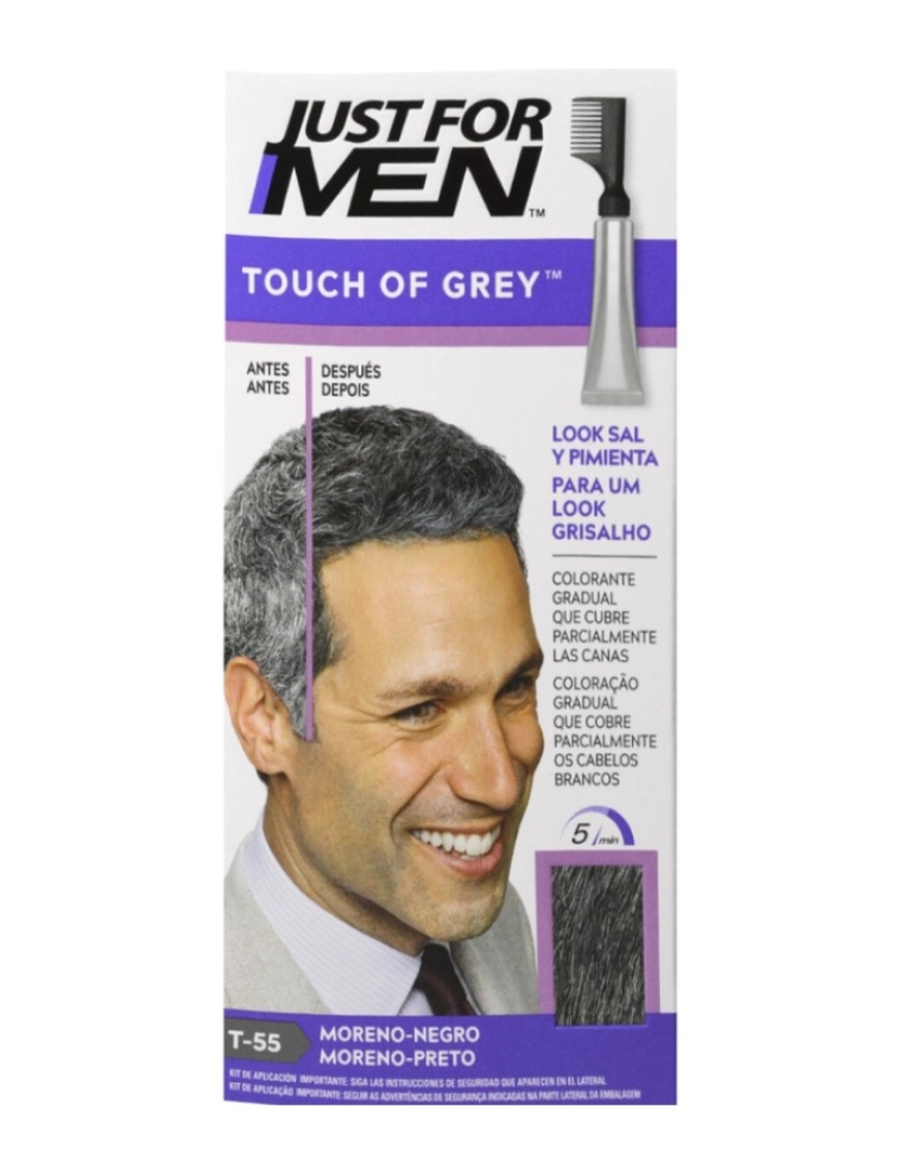 Just For Men - Coloração Touch Of Grey #Castanho-Preto 40 Gr
