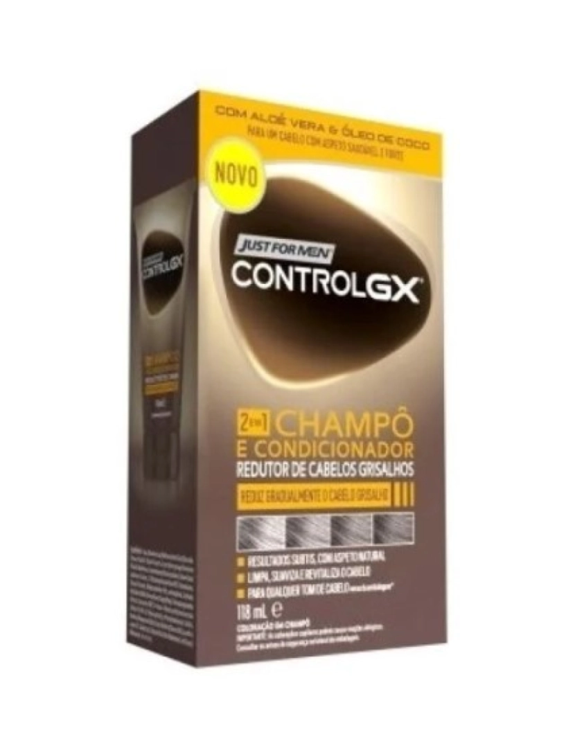 Just For Men - Control Gx Champú Reductor De Canas Con Acondicionador 118 Ml