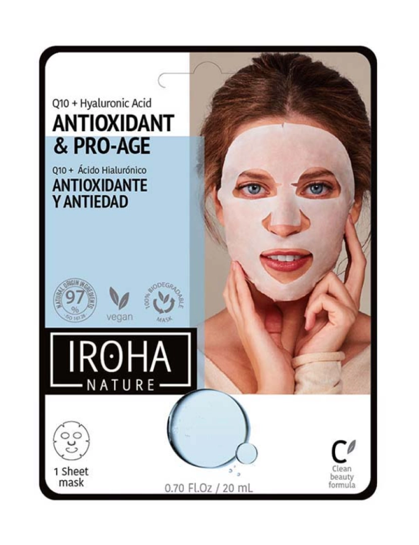Iroha - Iroha Tissue Máscara Anti-Rugas Q10 + Ha 1 Use