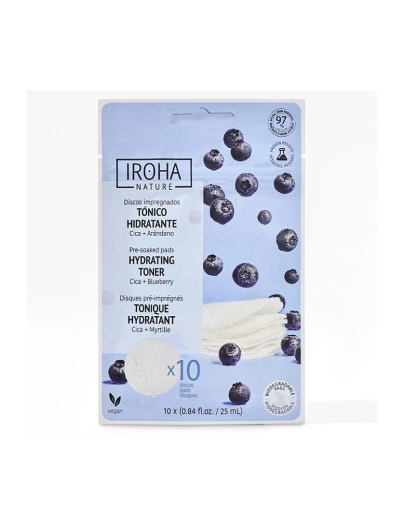 Iroha - Hydrating Tónico Pre-Soaked Pads 10 U
