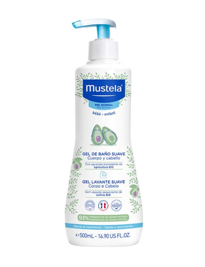 foto 1 de Gel de banho macio para bebês e crianças 500 ml