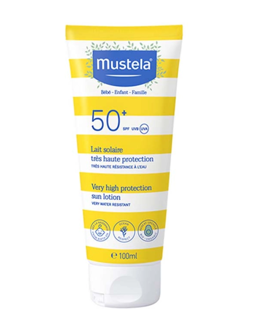 Mustela - Protetor solar para bebês e crianças proteção muito alta FPS 50+ 100 ml