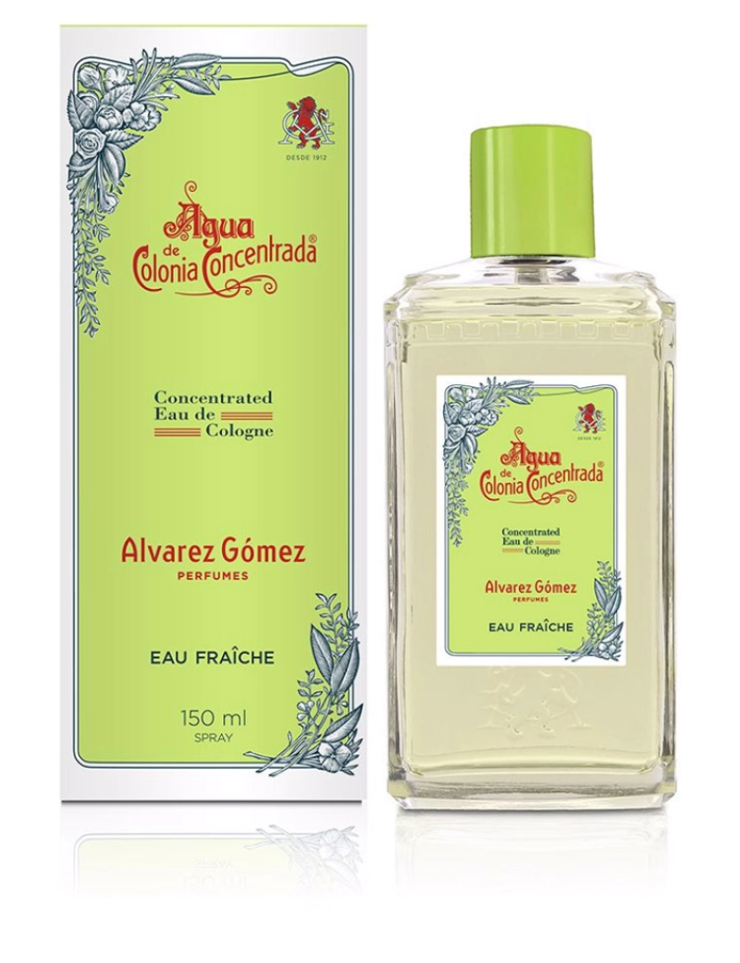 Alvarez Gomez - Agua De Colonia Concentrada Eau Fraîche Eau De Cologne Vaporizador Alvarez Gomez 150 ml