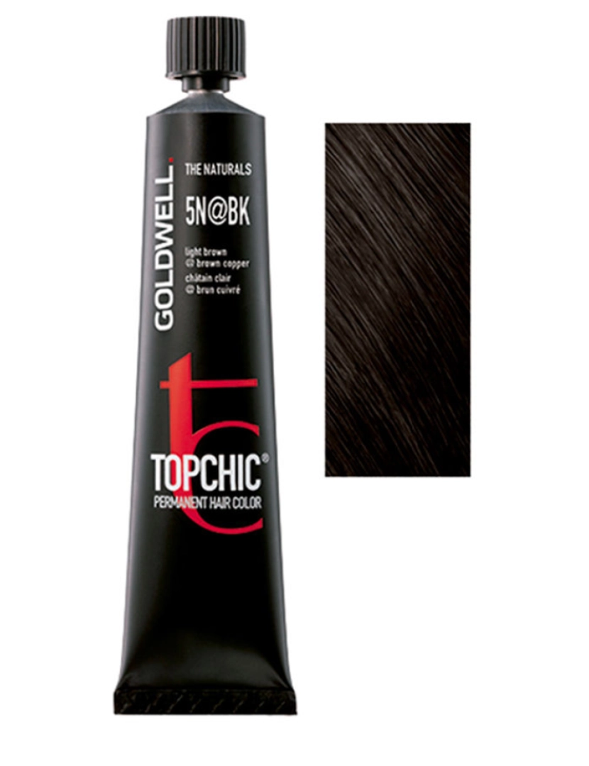 imagem de Topchic Permanent Hair Color #5n@bk Goldwell 60 ml1