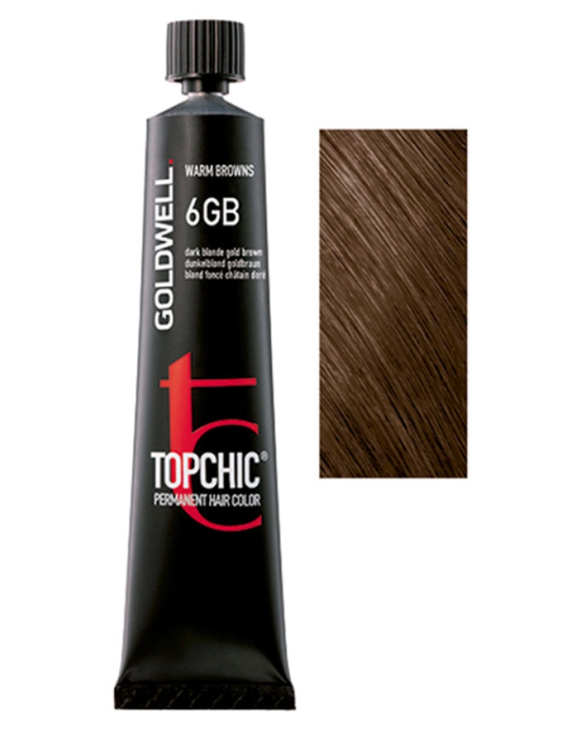 imagem de Topchic Permanent Hair Color #6gb Goldwell 60 ml1