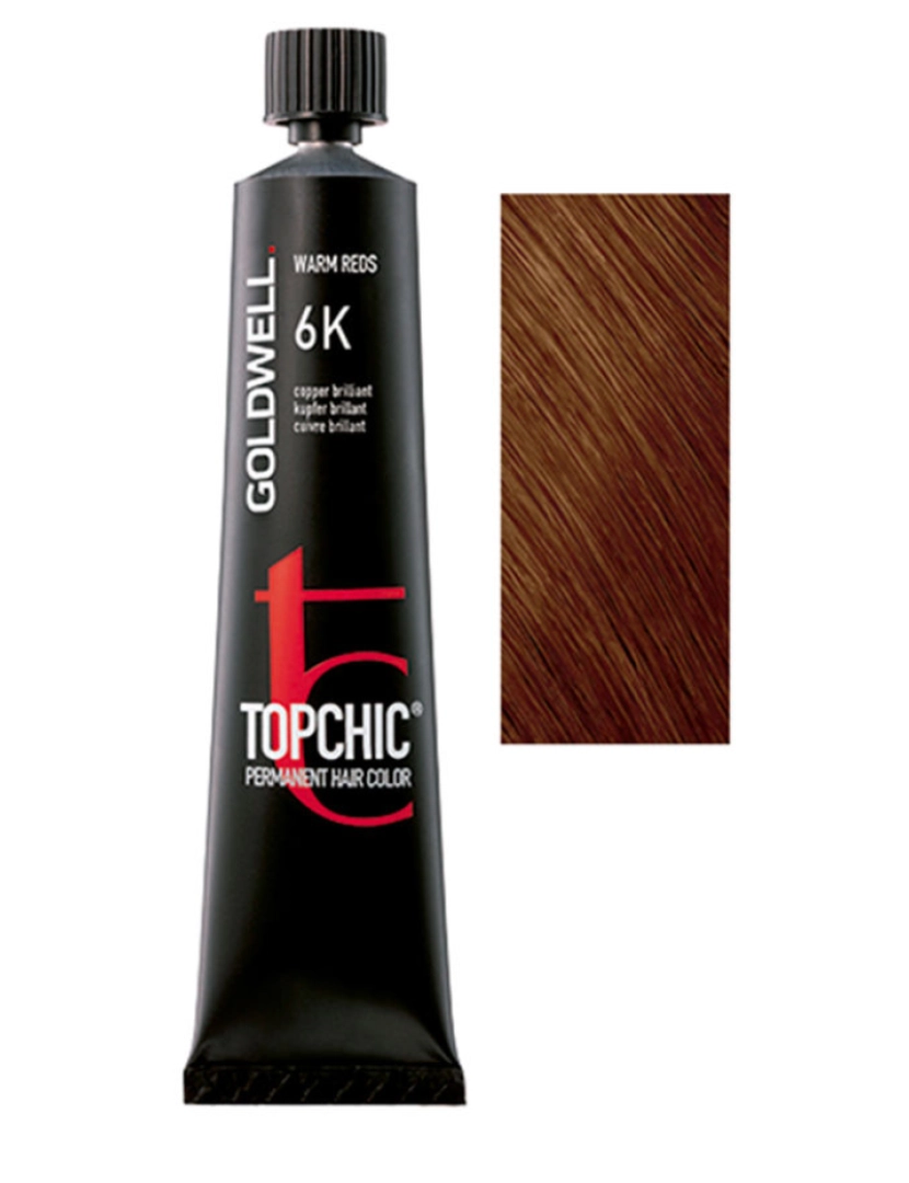 imagem de Topchic Permanent Hair Color #6k Goldwell 60 ml1