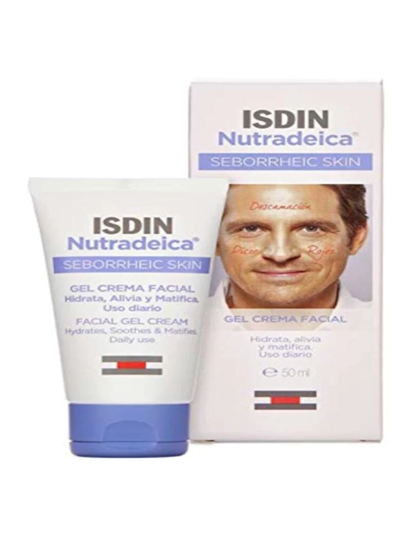 imagem de Nutradeica Gel-crema Facial Piel Seborreica Isdin 50 ml1