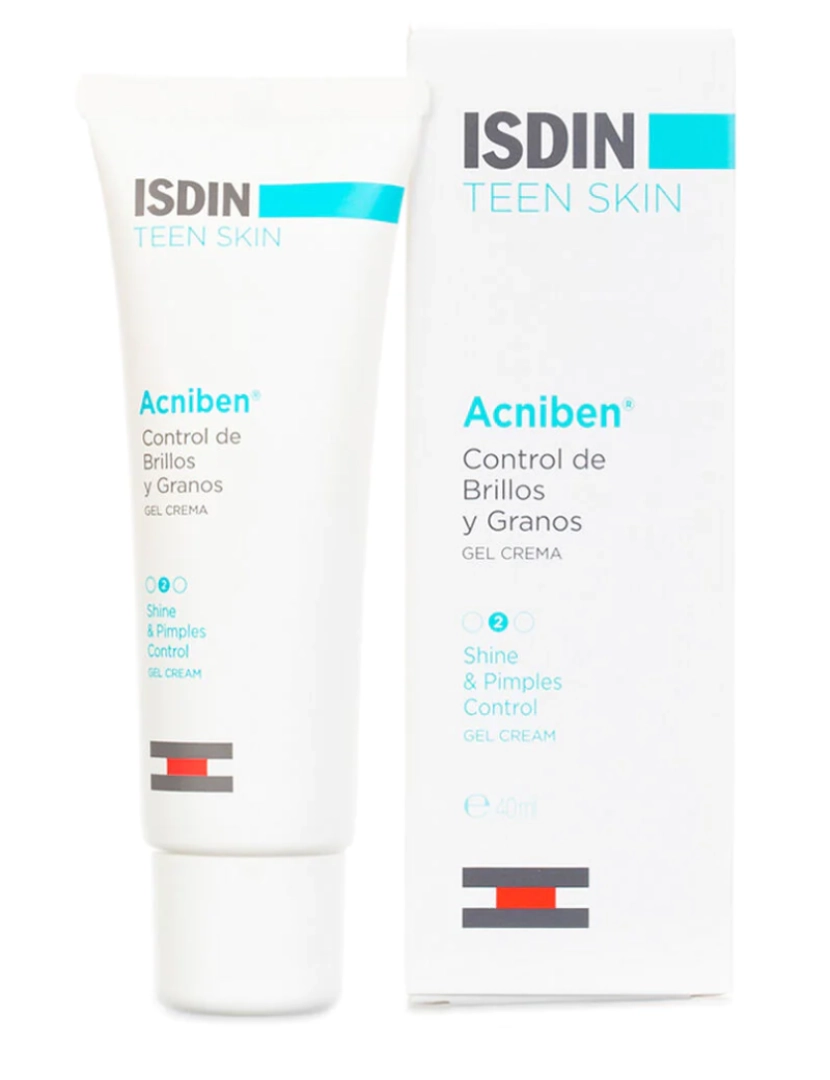 Isdin - ISDIN Creme Gel Controlo de Brilho e Grão Acnibel Teen Skin 40ml