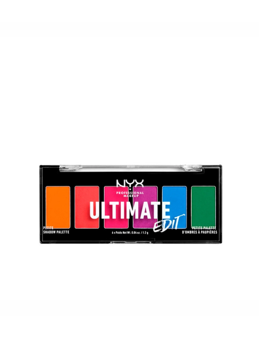 NYX - Palete de Sombras Petite Ultimate Edit #Brights 6x1,2Gr