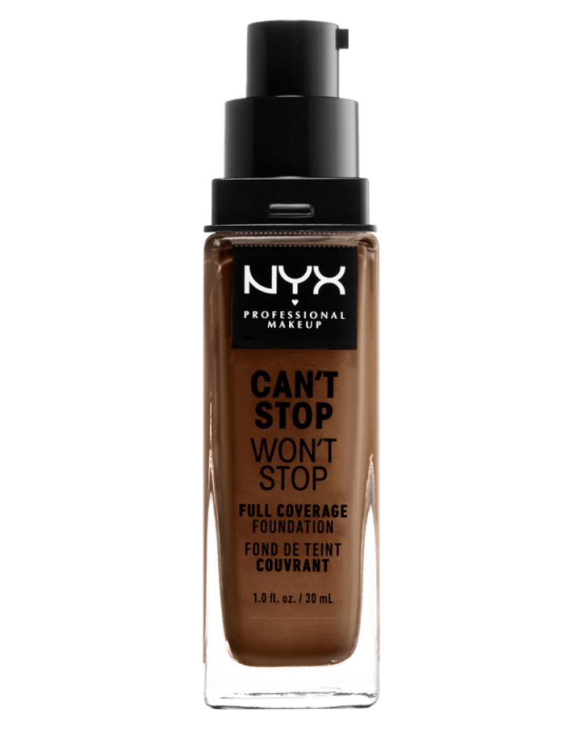 Nyx Professional Make Up - Can't Stop Won't Stop Full Coverage Foundation #cocoa 30 ml