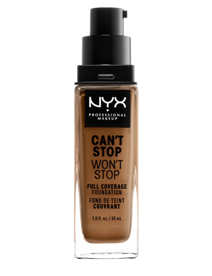 Nyx Professional Make Up - Can't Stop Won't Stop Full Coverage Foundation #nutmeg 30 ml