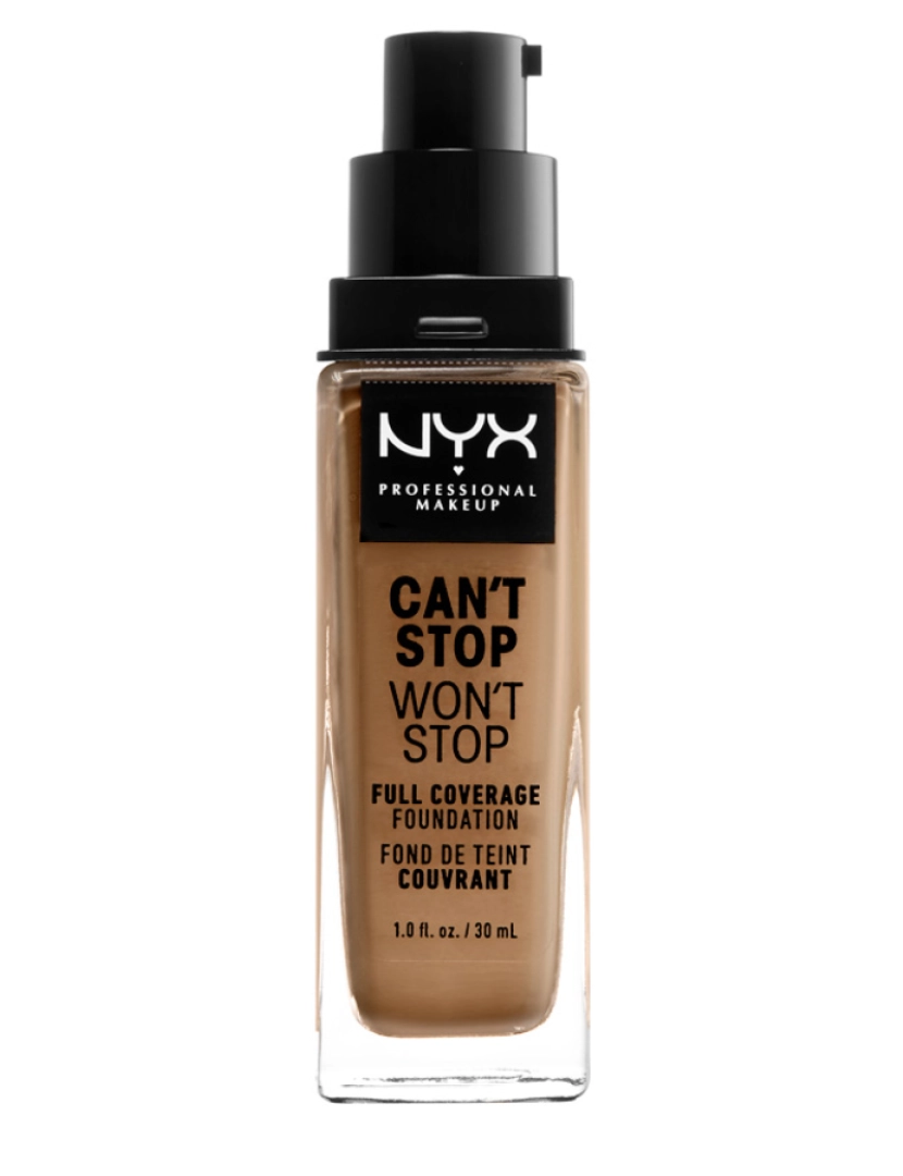 Nyx Professional Make Up - Can't Stop Won't Stop Full Coverage Foundation #caramel 30 ml