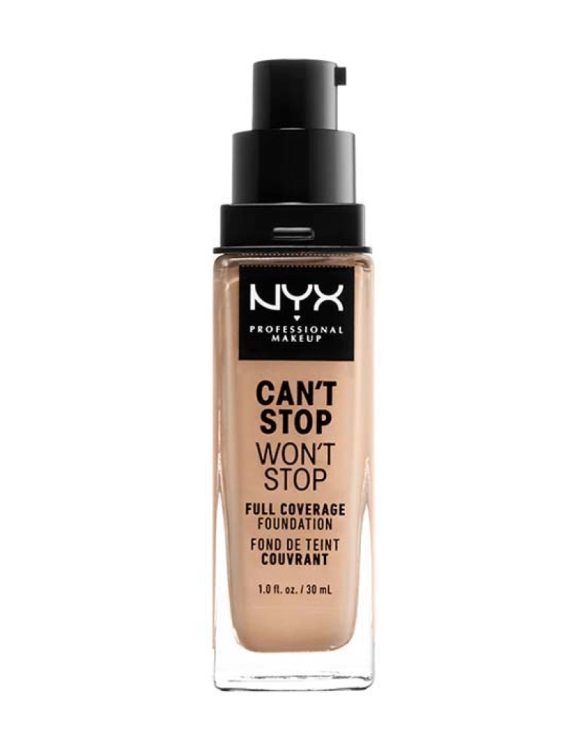 Nyx Professional Make Up - Can'T Stop Won'T Stop Full Coverage Foundation #Natural