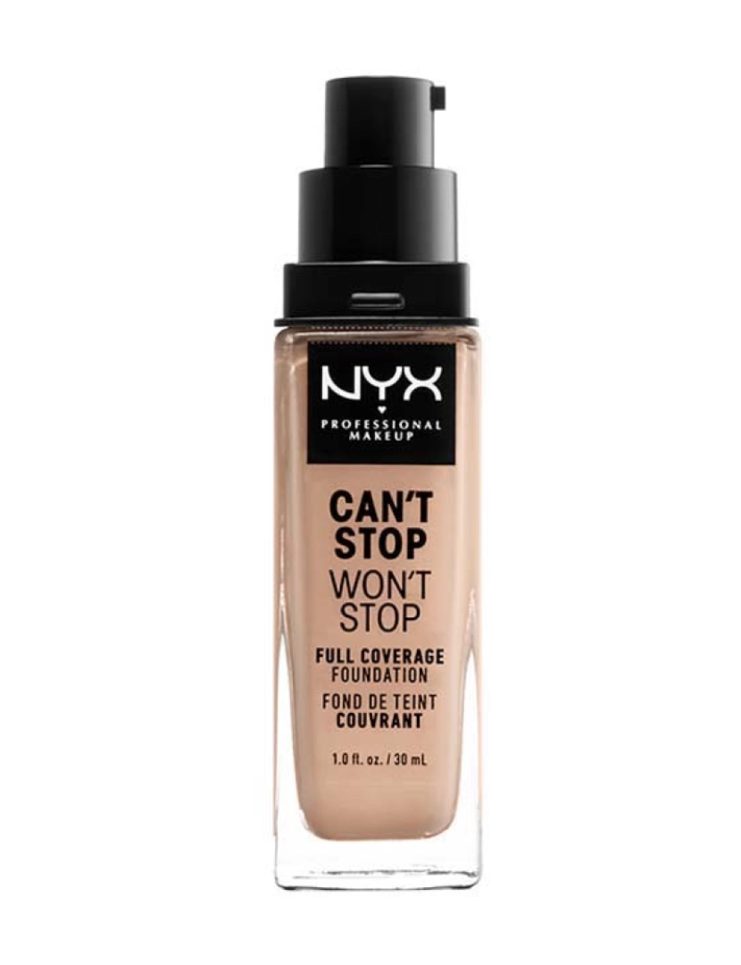 Nyx Professional Make Up - Base Cobertura Total Can't Stop Won't Stop #Light 30Ml