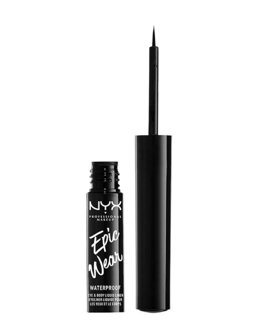 Nyx Professional Make Up - Delineador Líquido À Prova de Água Epic Wear #black