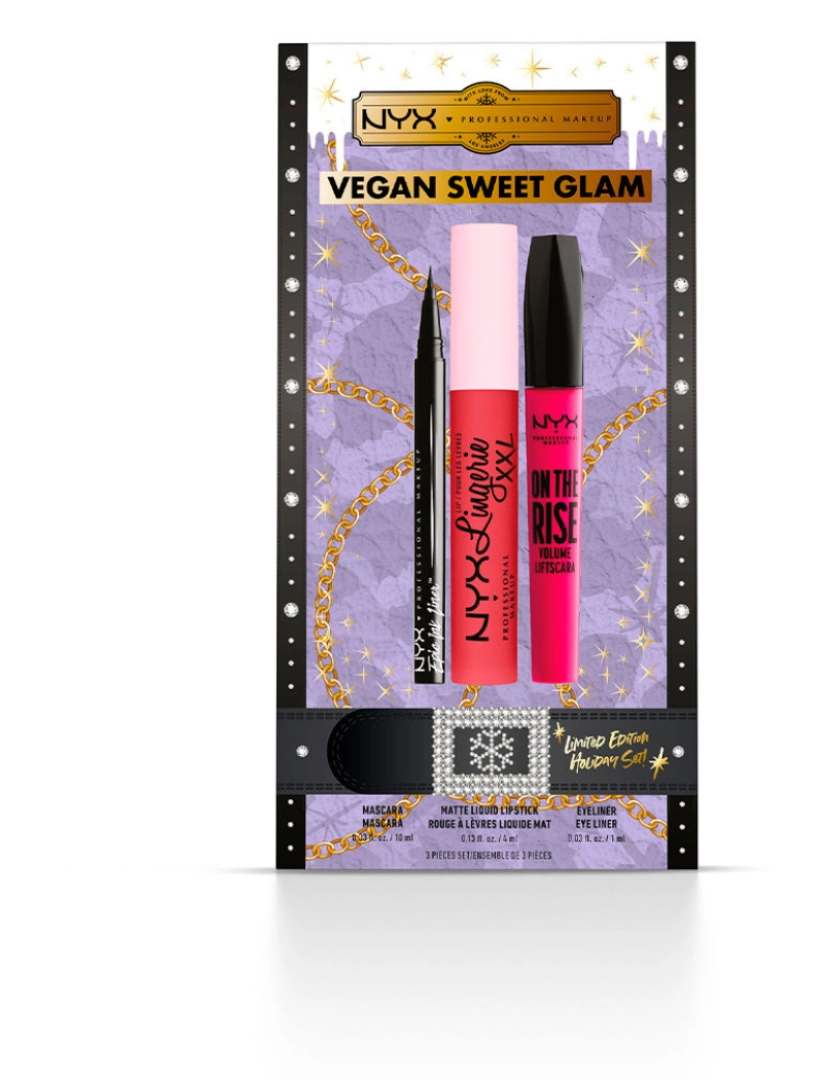 Nyx Professional Make Up - Vegan Sweet Glam Limited Edition Coffret Nyx Professional Make Up 3 pz