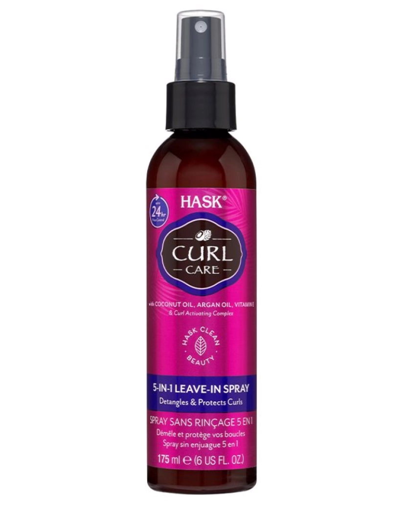 imagem de Curl Care 5-in-1 Leave-in Spray Hask 175 ml1