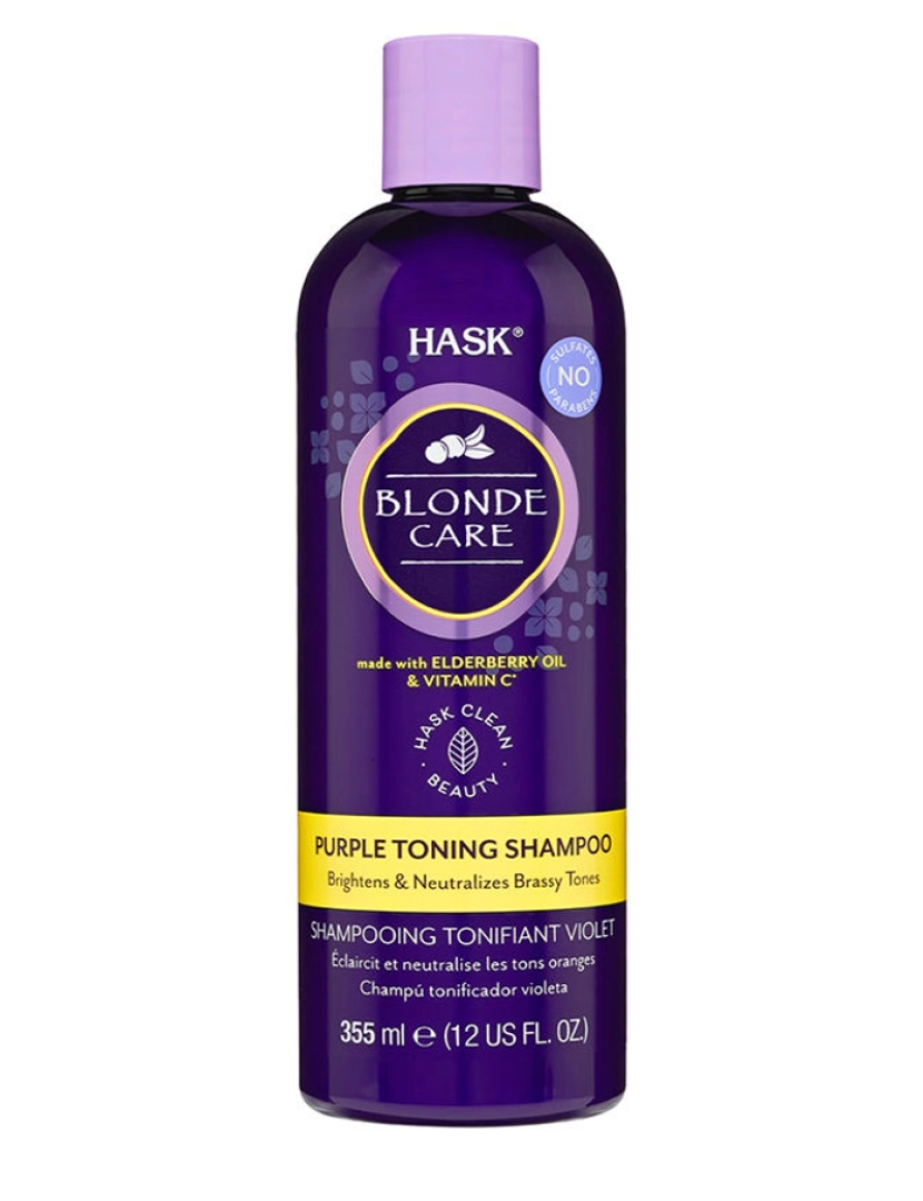 imagem de Blonde Care Purple Toning Shampoo Hask 355 ml1