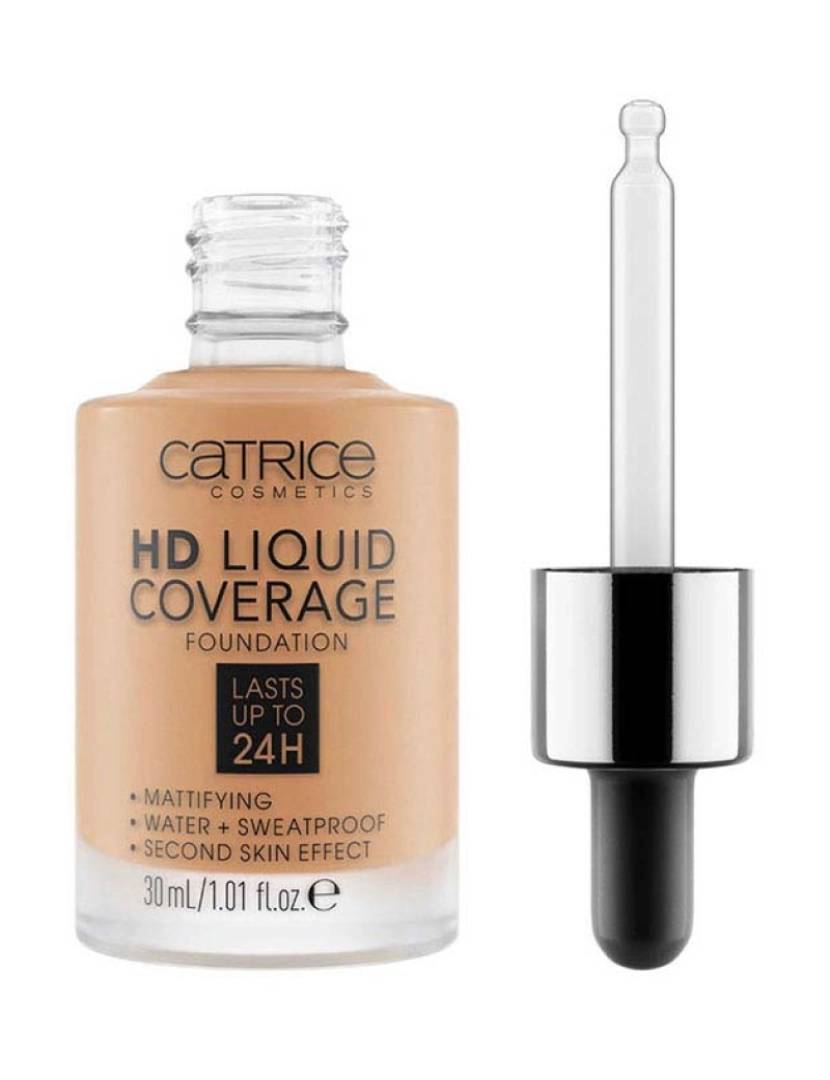 Catrice - Hd Liquid Coverage Foundation Lasts Up To 24H #046-Camel Beige 30 Ml