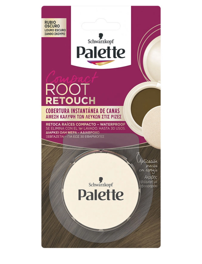 Palette - Root Retouch Retoca Raíces Compacto #rubio Oscuro 3 Gr 3 g