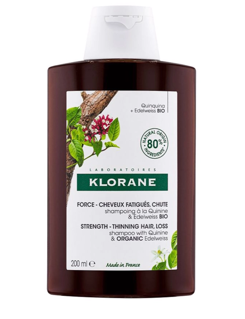 Klorane - A La Quinina Y Edelweiss Bio Champú Para Caída Cabello Klorane 200 ml