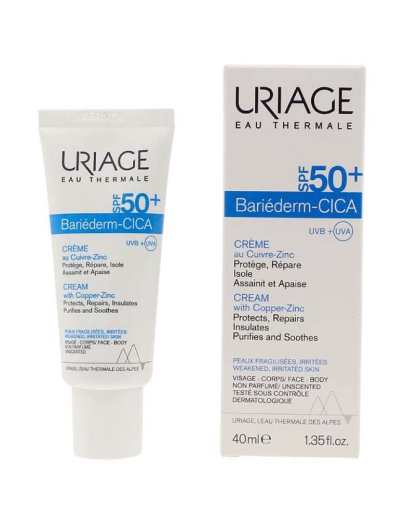 Uriage - Bariéderm Cica Creme Spf50+ 40 Ml