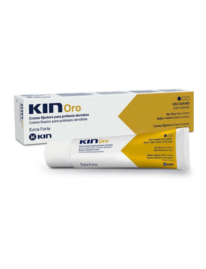 Kin - KIN ORO crema fijadora para prótesis dentales 75 ml