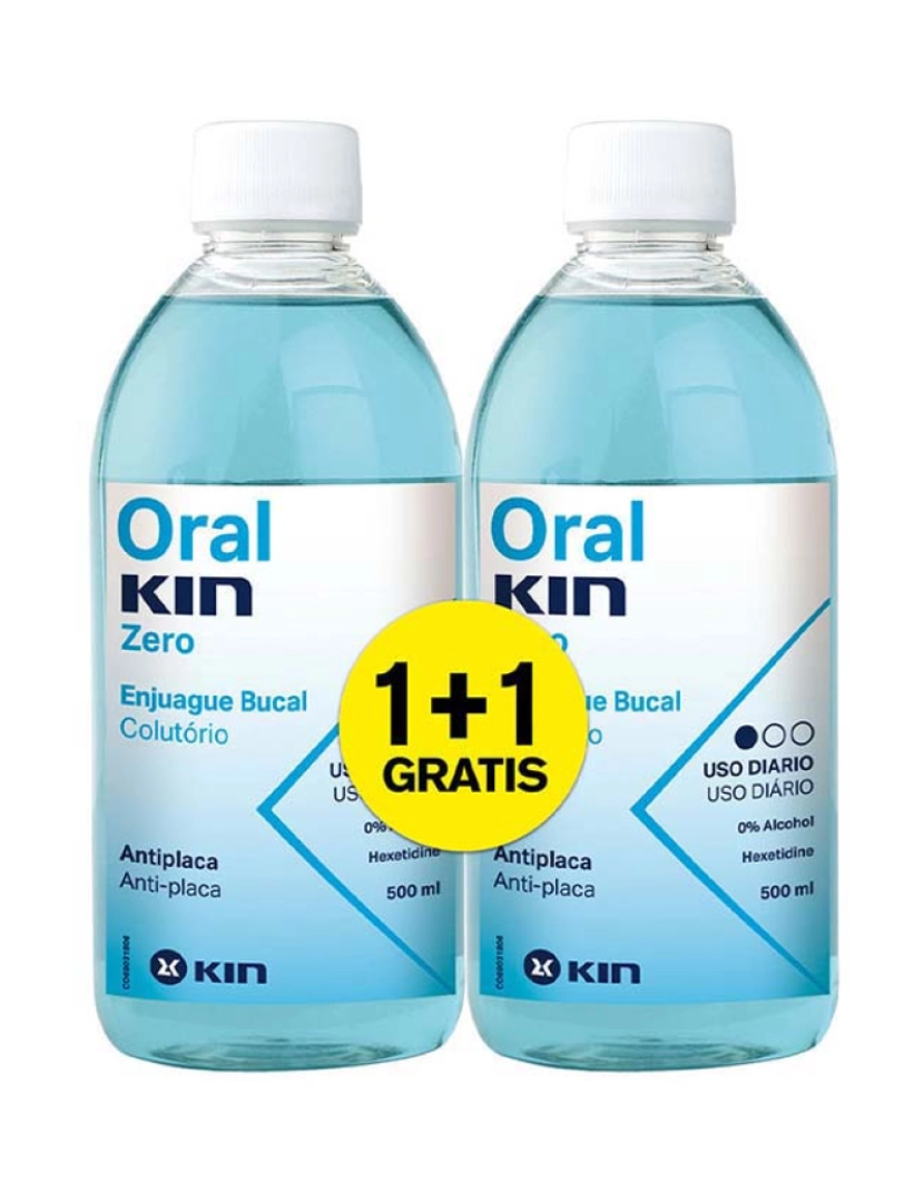 Kin - Oralkin Zero Elixir Bucal Set 2 Pz
