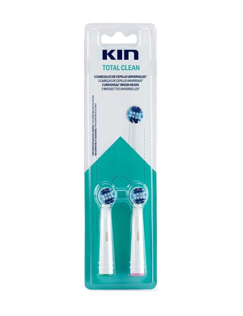 Kin - KIN TOTAL CLEAN cabezal cepillo eléctrico universal 2 u