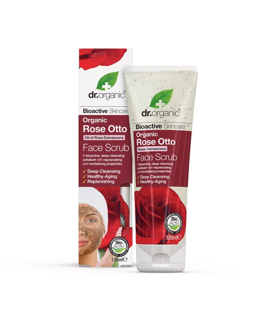 Dr. Organic - Rosa De Damasco Exfoliante Facial Dr. Organic 125 ml