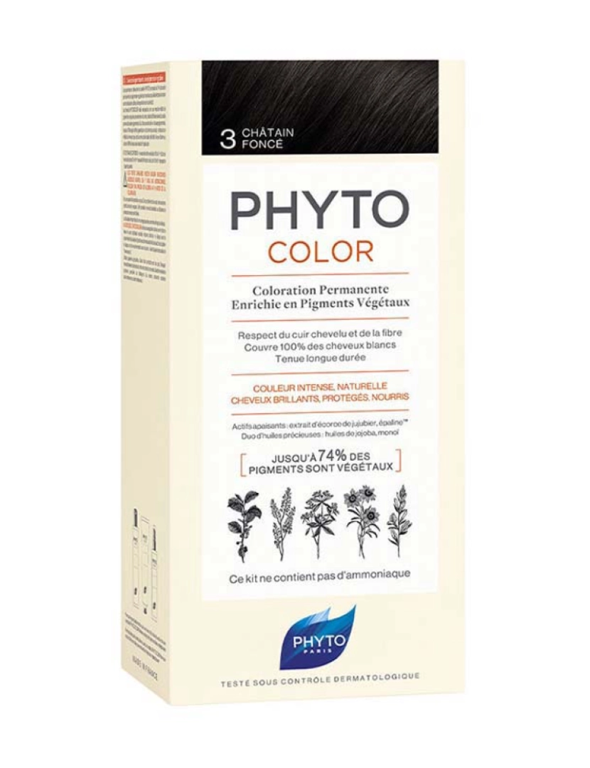 Phyto - Phytocolor #3-Castaño Oscuro 4 U