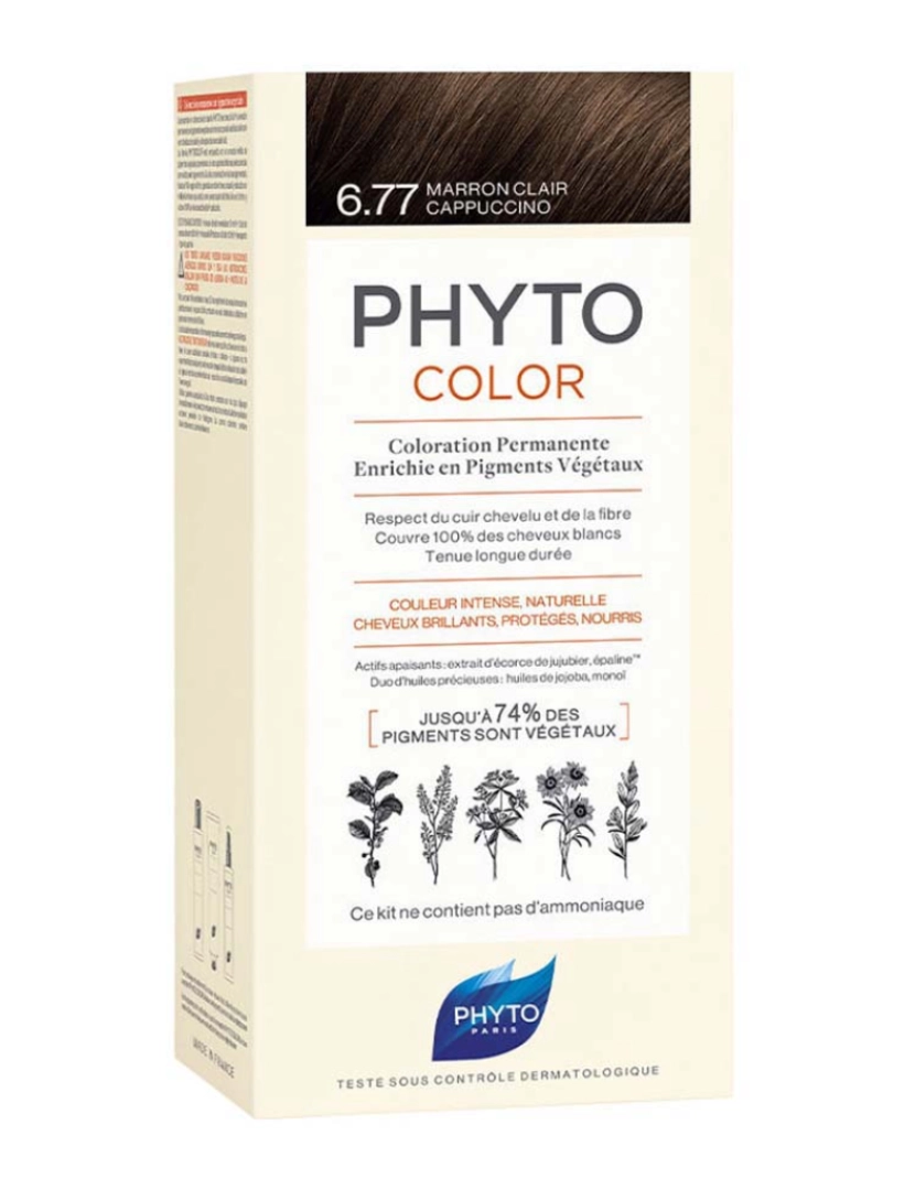 Phyto - Phytocolor #6.77-Marrón Claro Capuchino 4 U