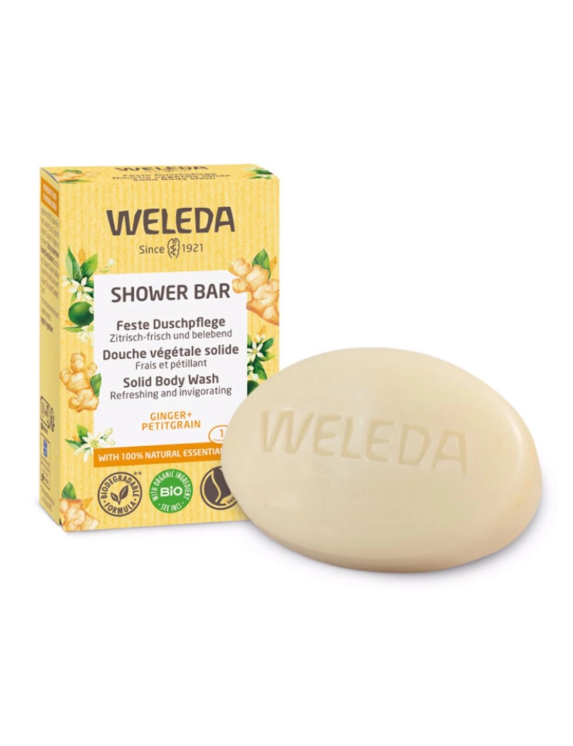 Weleda - Shower Bar Jabón De Ducha Sólido Energizante 75 Gr 75 g