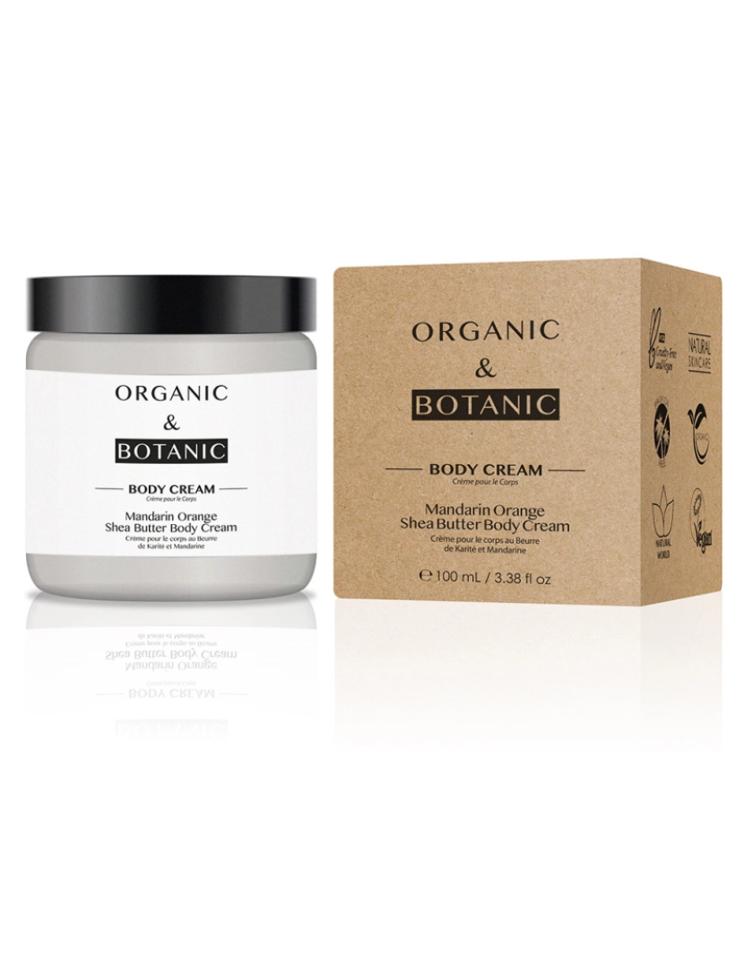 imagem de Mandarin Orange Shea Butter Body Cream Organic & Botanic 100 ml1