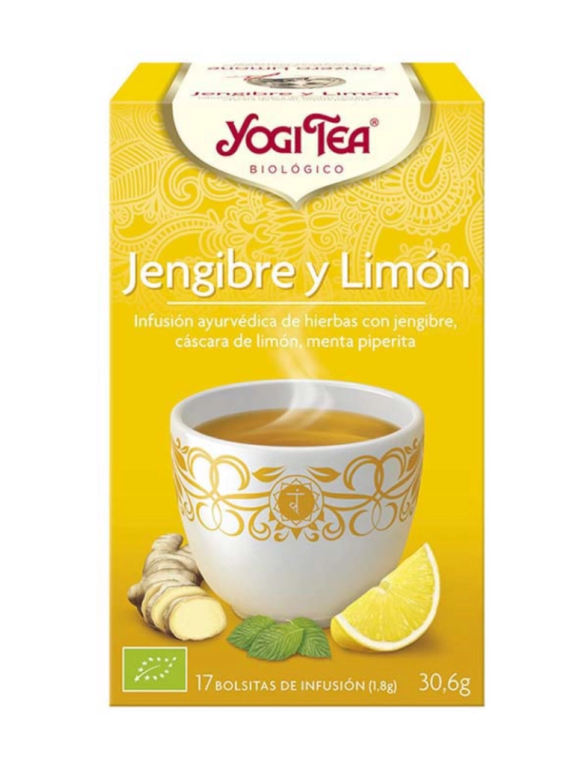 Yogi Tea - Té Verde Jengibre Y Limón Infusão 17 X 1,8 Gr