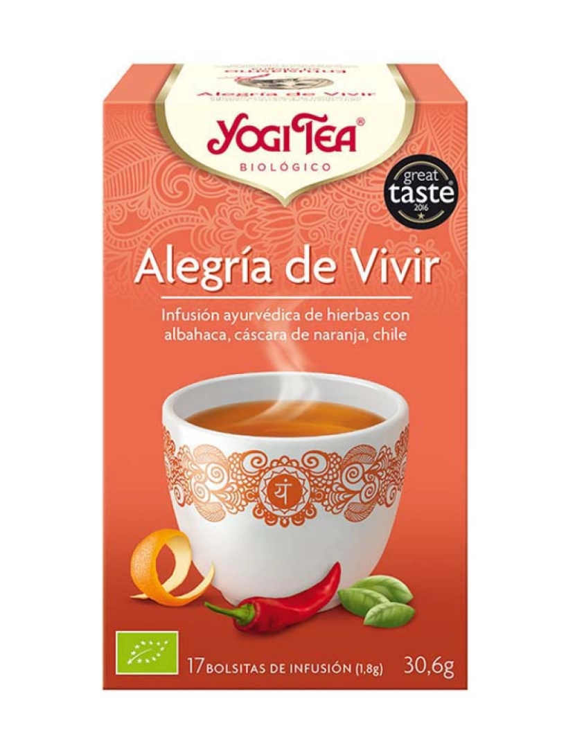 Yogi Tea - Alegría De Vivir Infusão 17 X 1,8 Gr