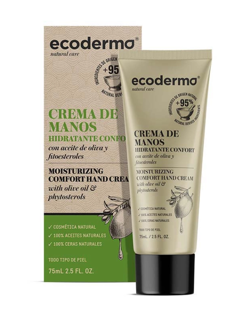 Ecoderma - Creme De Mãos Hidratante Confort 75 Ml