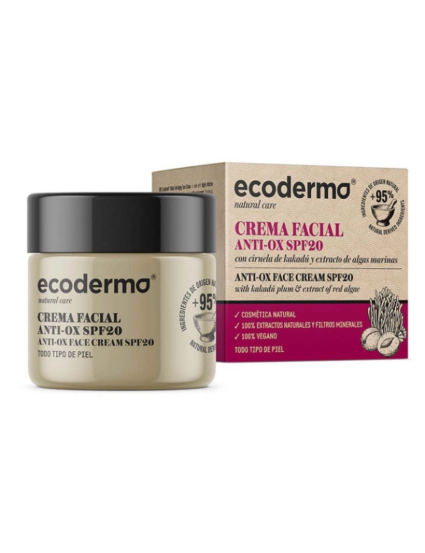 Ecoderma - Creme Facial Anti-Ox Spf20 50 Ml