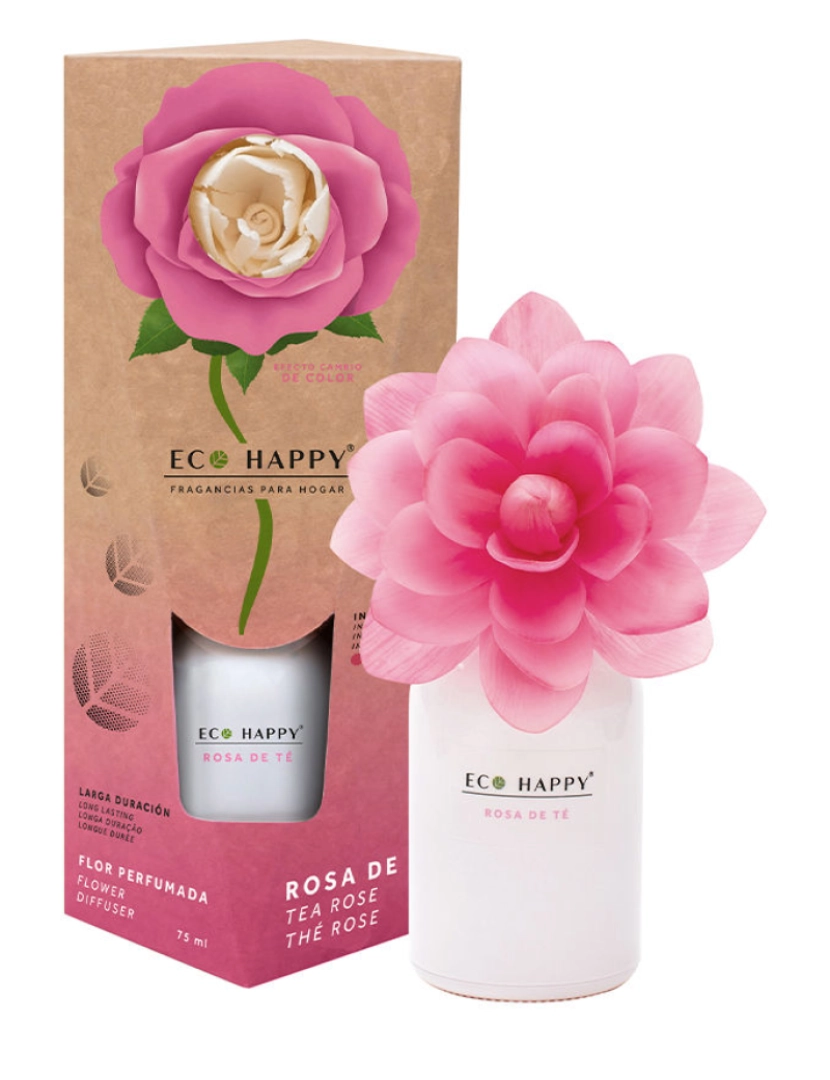 Eco Happy - Rosa De Té Flor Perfumada Eco Happy 75 ml