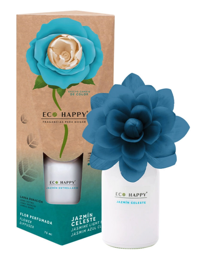 Eco Happy - Jazmín Celeste Flor Perfumada Eco Happy 75 ml