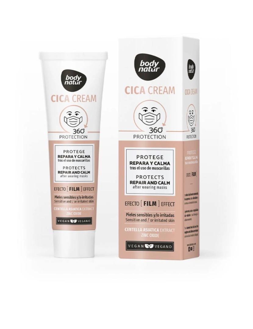 Body Natur - Cica Cream Protege Repara Y Calma Tras El Uso De Mascarilla Body Natur 40 ml