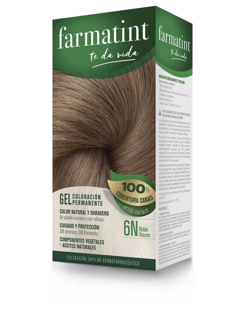Farmatint - Gel Coloração Permanente Farmatint #6n-rubio oscuro